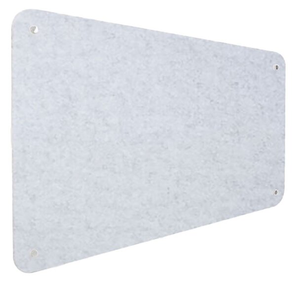Pannello Fonoassorbente da Parete con Fori 120x50 cm Kit di 4 distanziali Coprivite Cromo Finitura Grigio