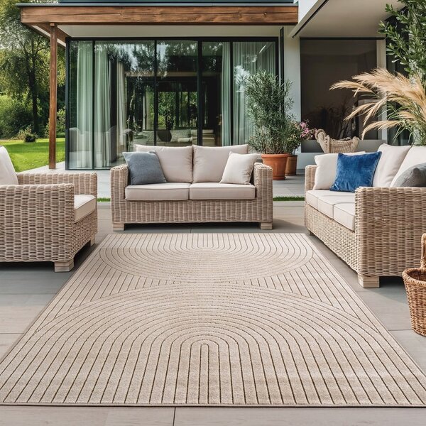 Tappeto da interno ed esterno beige 80x150 cm Nova 1201 – Ayyildiz Carpets