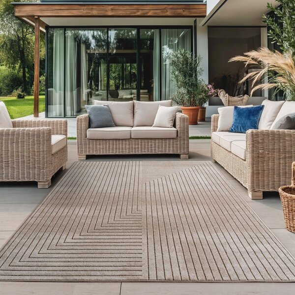 Tappeto da interno ed esterno beige 140x200 cm Nova 1202 – Ayyildiz Carpets