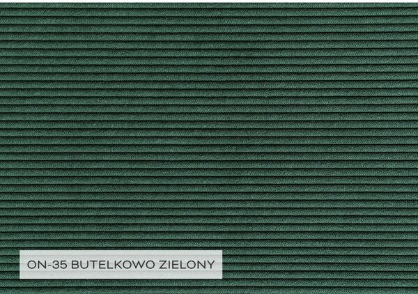Divano letto in velluto a coste verde scuro (angolo sinistro) Lofty Lilly - Miuform