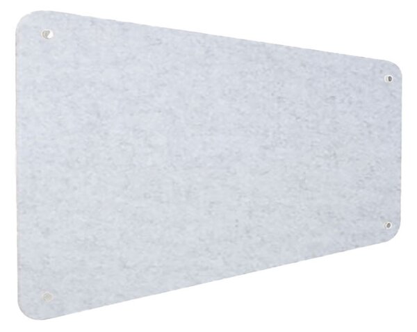 Pannello Fonoassorbente da Parete con Fori 150x50 cm Kit di 4 distanziali Coprivite Cromo Finitura Grigio