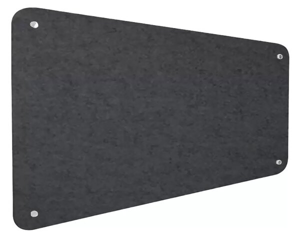 Pannello Fonoassorbente da Parete con Fori 150x50 cm Kit di 4 distanziali Coprivite Cromo Finitura Antracite