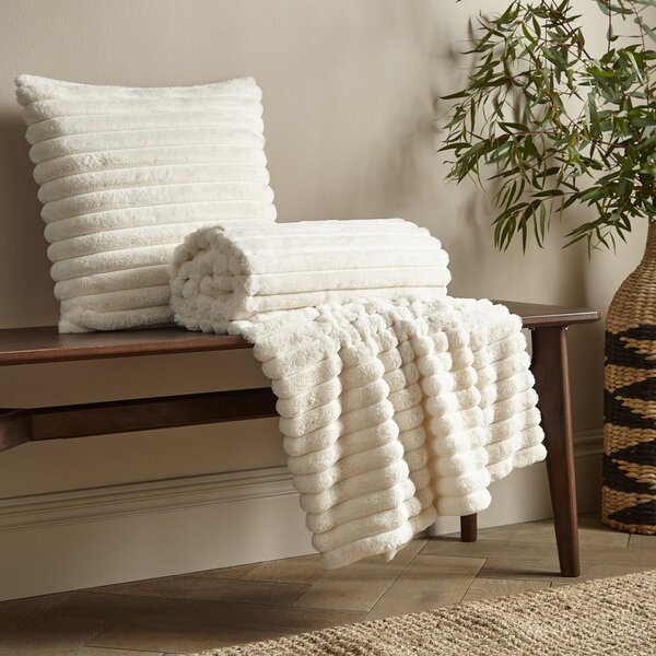 Cuscino decorativo in micropile 45x45 cm Cosy Ribbed – Catherine Lansfield