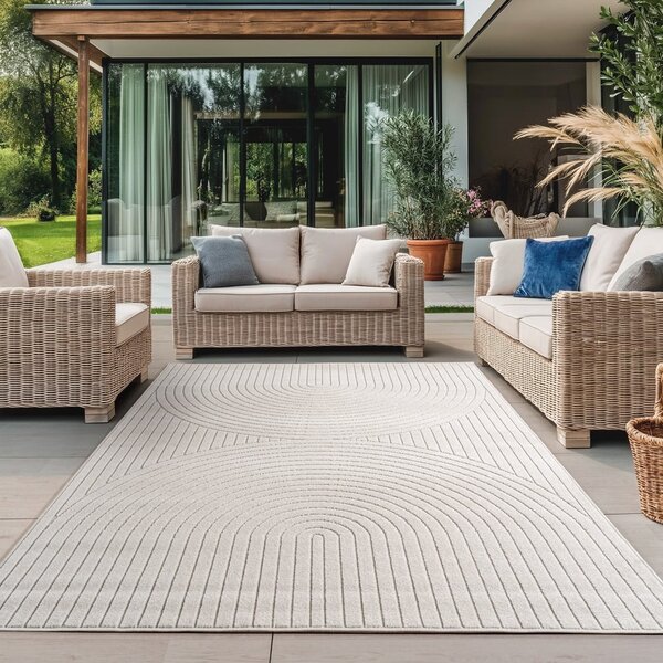 Tappeto da interno ed esterno color crema 80x150 cm Nova 1201 – Ayyildiz Carpets