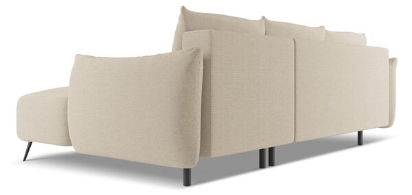 Divano angolare beige (con penisola a destra) Malie – Makamii