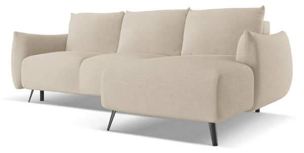 Divano angolare beige (con penisola a destra) Malie – Makamii