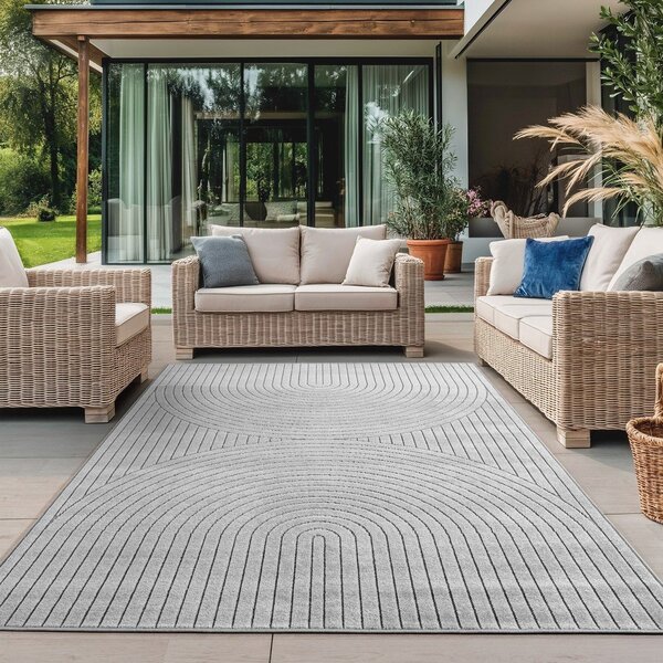 Tappeto da interno ed esterno grigio 80x150 cm Nova 1201 – Ayyildiz Carpets