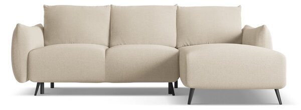 Divano angolare beige (con penisola a destra) Malie – Makamii