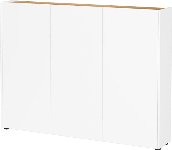 Armadietto bianco con effetto rovere 138x105x25 cm Libbiano – Germania