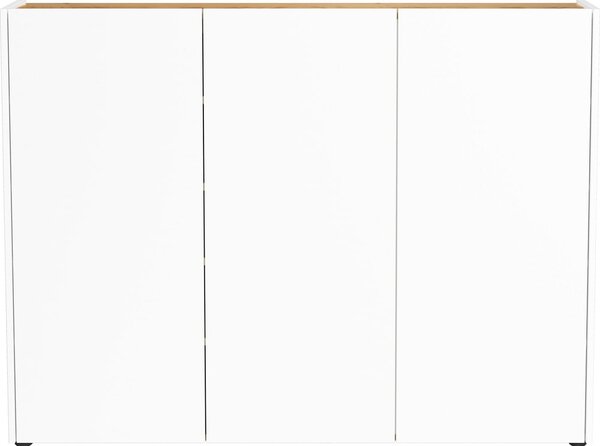 Armadietto bianco con effetto rovere 138x105x25 cm Libbiano – Germania