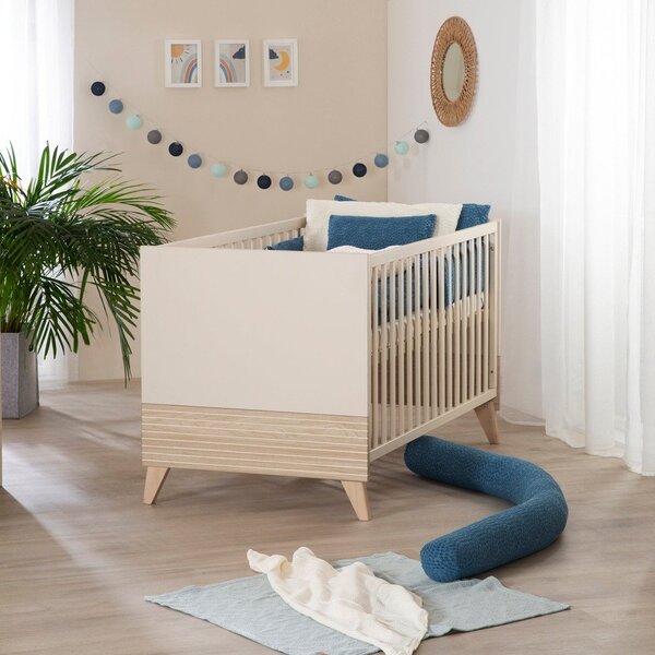 Lettino beige con altezza regolabile 70x140 cm Sidney – Roba