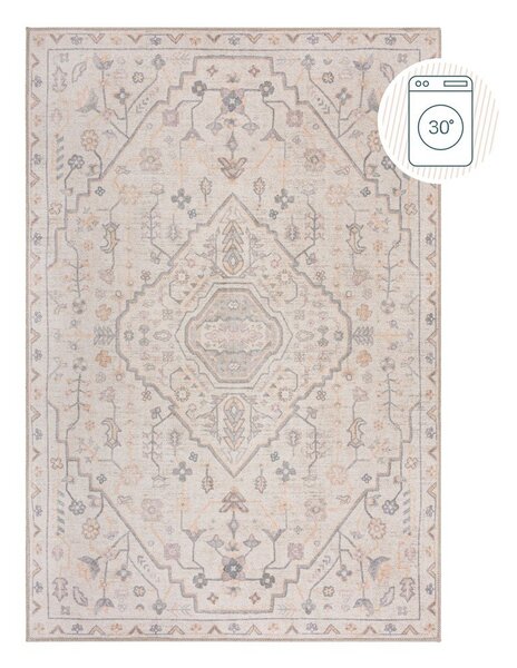 Tappeto color crema lavabile 152x230 cm Teo Traditional – Flair Rugs