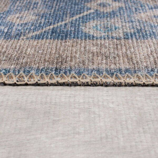 Tappeto blu lavabile 190x290 cm Orelia Global – Flair Rugs