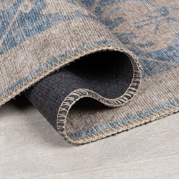 Tappeto blu lavabile 190x290 cm Orelia Global – Flair Rugs
