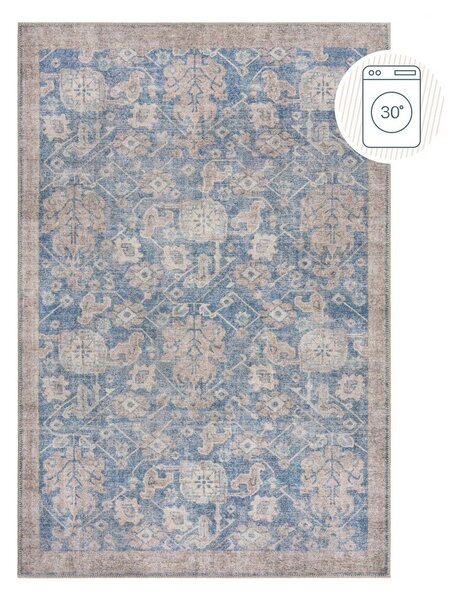 Tappeto blu lavabile 190x290 cm Orelia Global – Flair Rugs