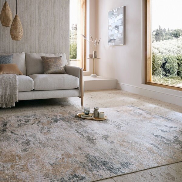 Tappeto greige lavabile 152x230 cm Lila Abstract – Flair Rugs