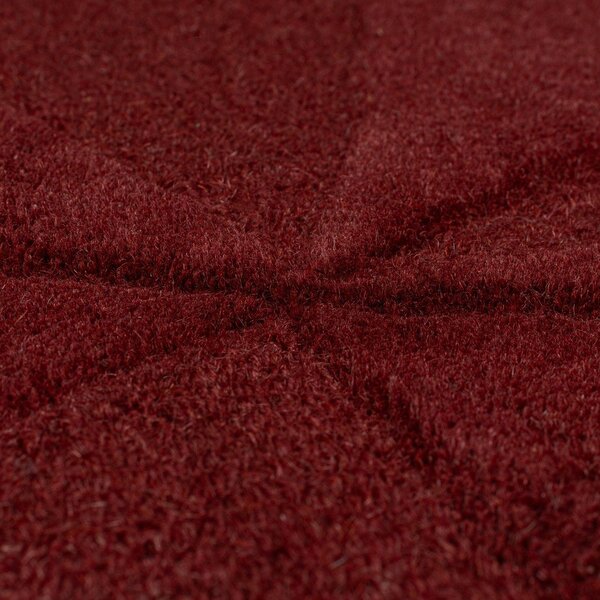 Tappeto rotondo burgundy in lana tessuto a mano ø 160 cm Shard Red – Flair Rugs
