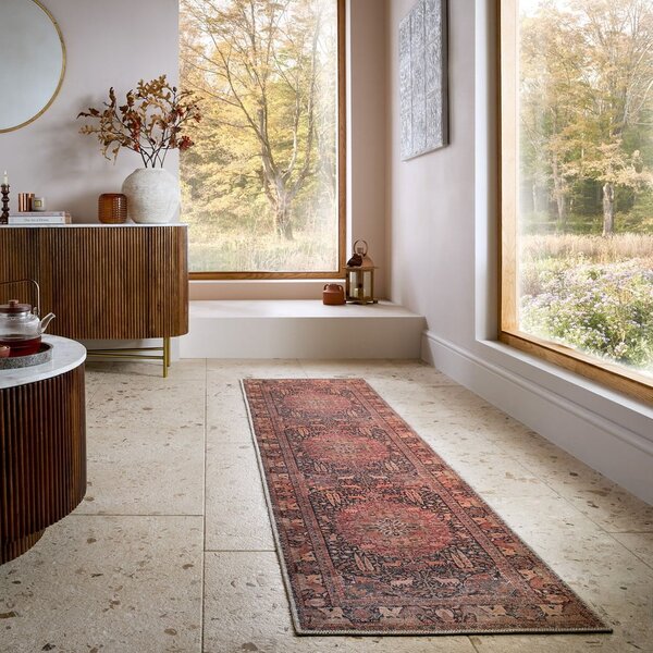 Passatoia burgundy lavabile 60x230 cm Nico Global – Flair Rugs