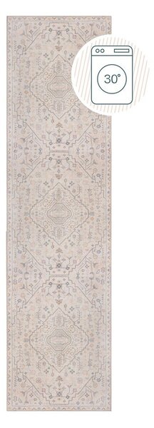 Passatoia color crema lavabile 60x230 cm Teo Traditional – Flair Rugs