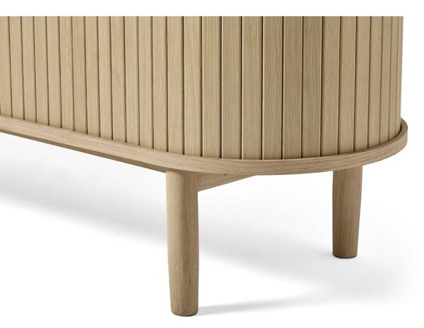 Mobile TV di colore naturale effetto rovere 180x56x40 cm Meta – Unique Furniture
