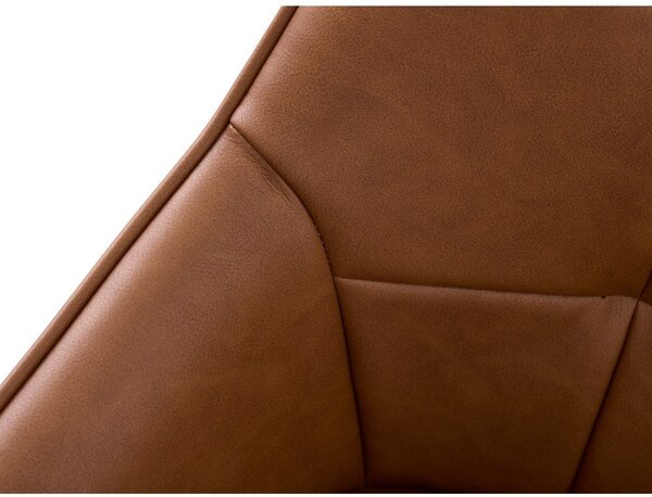 Set di sedie da pranzo marrone in imbottito con braccioli 2 pz Nolan Square – Unique Furniture