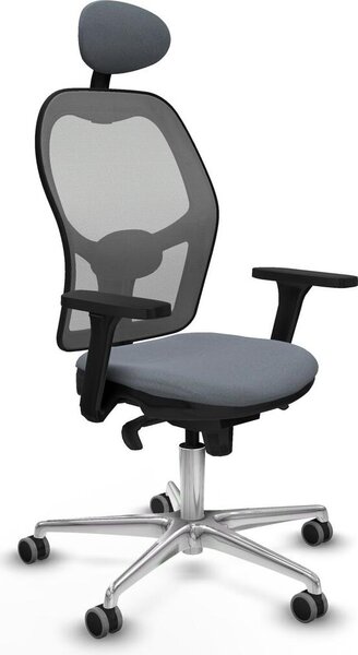 Sedia da ufficio con poggiatesta Piqueras y Crespo 3D086G1 Grigio