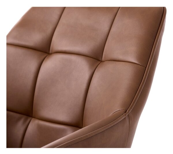 Set di sedie da pranzo marrone in imbottito con braccioli 2 pz Nolan Square – Unique Furniture