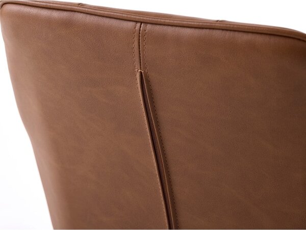 Set di sedie da pranzo marrone in imbottito con braccioli 2 pz Nolan Square – Unique Furniture