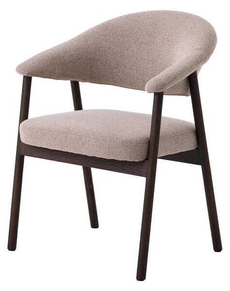 Set di sedie da pranzo beige in rovere massiccio con braccioli 2 pz Elk – Unique Furniture