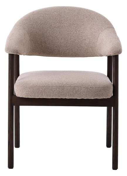 Set di sedie da pranzo beige in rovere massiccio con braccioli 2 pz Elk – Unique Furniture