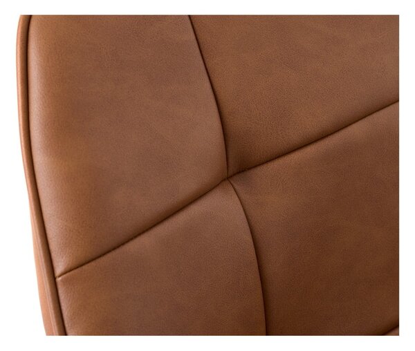 Set di sedie da pranzo marrone in imbottito con braccioli 2 pz Nolan Square – Unique Furniture