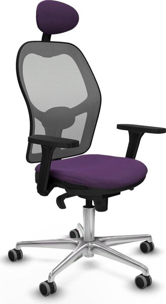 Sedia da ufficio con poggiatesta Piqueras y Crespo 3D086G1 Viola