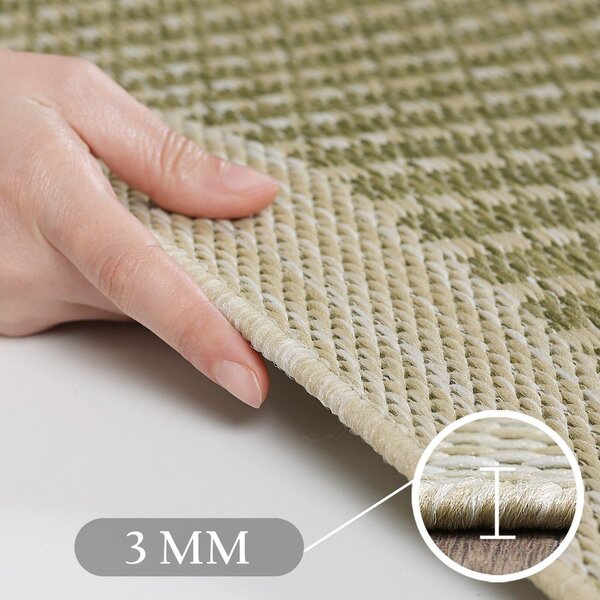 Tappeto da interno/esterno color kaki 60x100 cm Giza 1410 – Ayyildiz Carpets