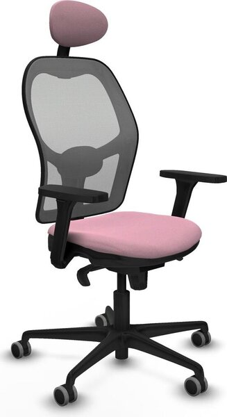 Sedia da ufficio con poggiatesta Piqueras y Crespo 3D036G1 Rosa