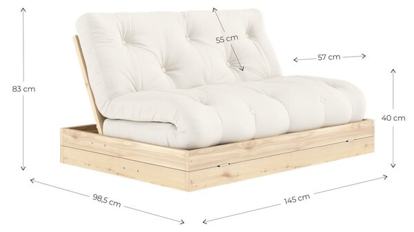 Divano grigio scuro allungabile 145 cm Flip – Karup Design