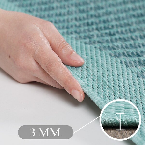 Tappeto da interno/esterno rotondo blu ø 120 cm Giza 1410 – Ayyildiz Carpets