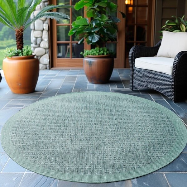 Tappeto da interno/esterno rotondo blu ø 120 cm Giza 1410 – Ayyildiz Carpets