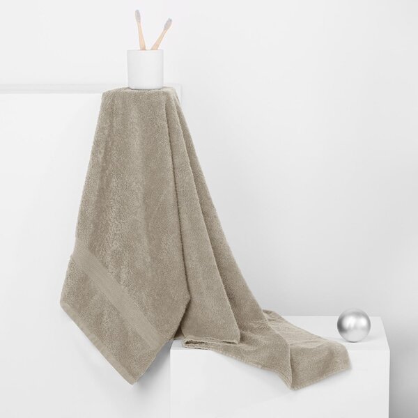Set di asciugamani per viso e corpo tipo terry beige in cotone 10 pz Marina – DecoKing