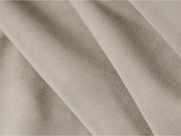 Divano beige allungabile con rivestimento in velluto 206 cm Kemi – Cosmopolitan Design