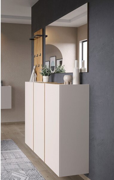 Attaccapanni da parete di colore naturale con effetto rovere 46 cm Libbiano – Germania