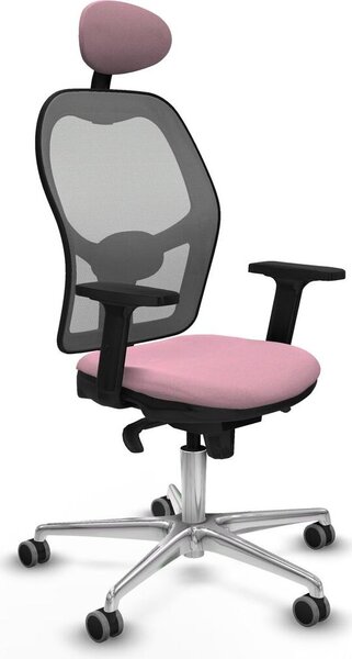 Sedia da ufficio con poggiatesta Piqueras y Crespo 2D086G1 Rosa
