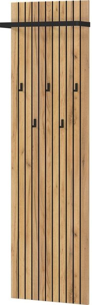 Attaccapanni da parete di colore naturale con effetto rovere 46 cm Libbiano – Germania