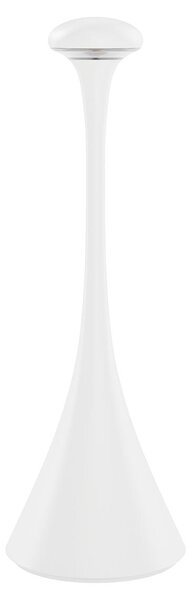 SIGOR Lampada da tavolo ricaricabile a LED "Nudrop" 2,2W 820 (bianco caldo) + 827 (tono caldo-extra) bianco neve opaco dimmerabile