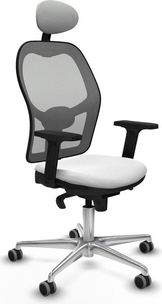 Sedia da ufficio con poggiatesta Piqueras y Crespo 2D086G1 Bianco
