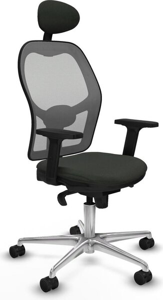 Sedia da ufficio con poggiatesta Piqueras y Crespo 2D086N1 Nero