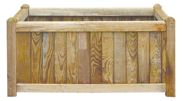 Fioriera in legno impregnata autoclavata LASA - 40x80xH40 cm