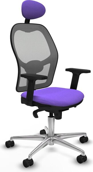 Sedia da ufficio con poggiatesta Piqueras y Crespo 2D086N1 Viola