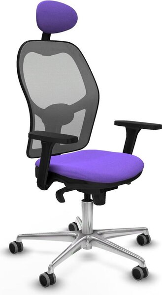 Sedia da ufficio con poggiatesta Piqueras y Crespo 3D086G1 Viola