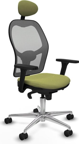 Sedia da ufficio con poggiatesta Piqueras y Crespo 3D086N1 verde