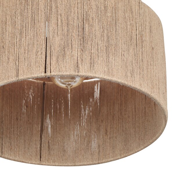 Plafoniera Japandi marrone con corda - Smille